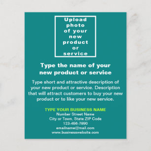 Business New Product or Service on Teal Flyer