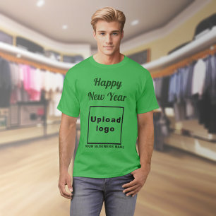 Business New Year Greeting on Shamrock Green T-Shirt