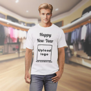 Business New Year Greeting on White T-Shirt