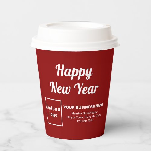 Business New Year Red Paper Cup