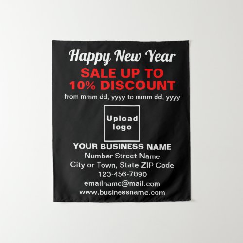 Business New Year Sale on Black Tapestry