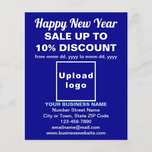 Business New Year Sale on Blue Flyer