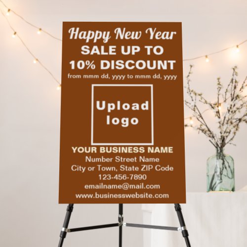 Business New Year Sale on Brown Foam Board