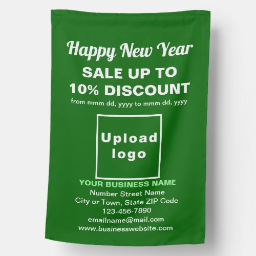 Business New Year Sale on Green Flag