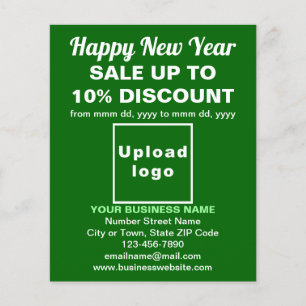 Business New Year Sale on Green Flyer