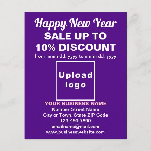 Business New Year Sale on Purple Flyer