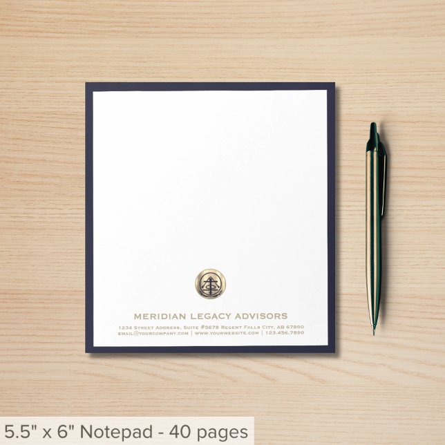 Business Notepad with Customizable Logo (Creator Uploaded)