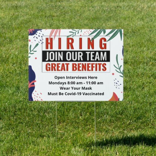 Business Now Hiring Help Wanted Employment Sign