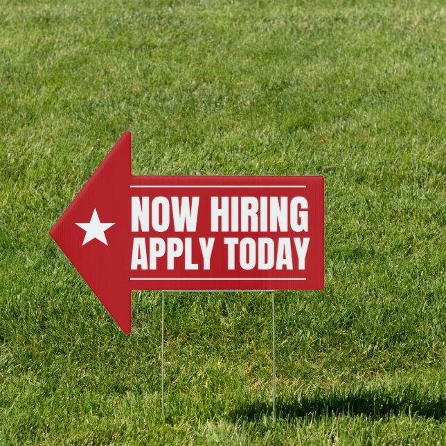 Business Now Hiring Help Wanted Job Apply  Sign (Insitu)