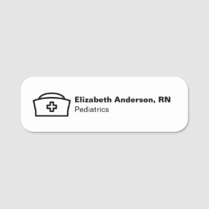 Business Nurse's Name Department and Cap  Tag