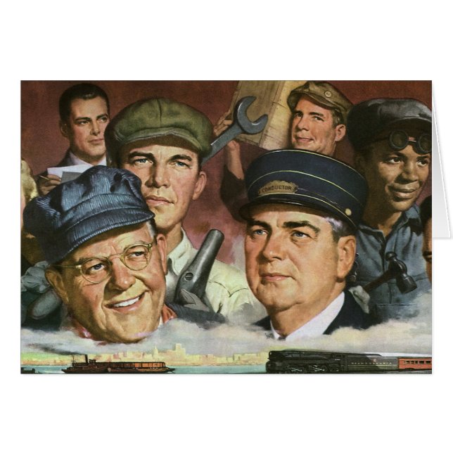 Business Occupations, Vintage Patriotic Patriotism (Front Horizontal)