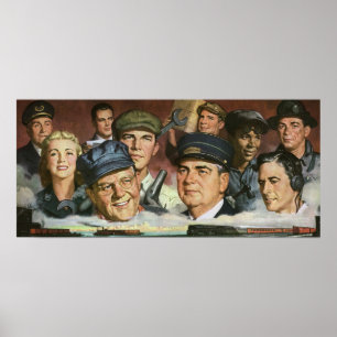 Business Occupations, Vintage Patriotic Patriotism Poster