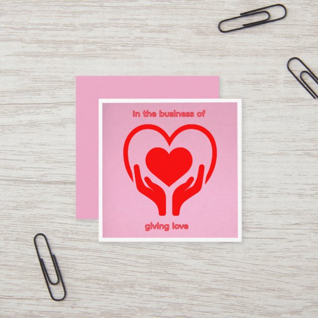 Business of Love Card (Front/Back In Situ)