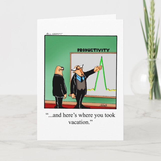  Business Office Humor Blank Greeting Card (Front)