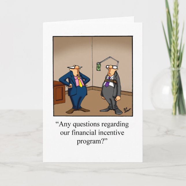  Business Office Humor Blank Greeting Card (Front)