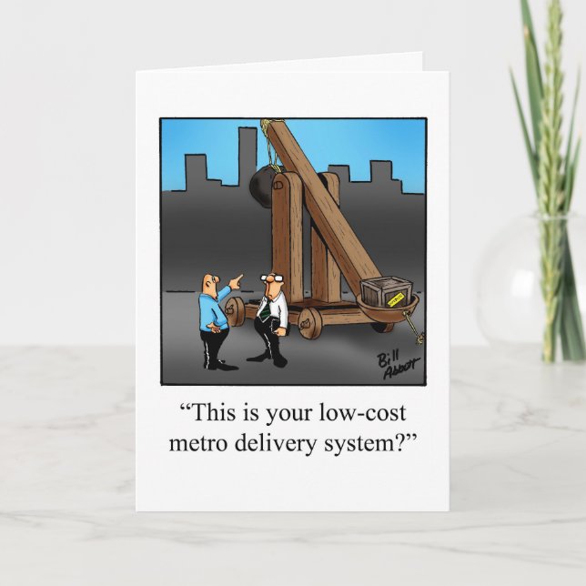  Business Office Humor Blank Greeting Card (Front)