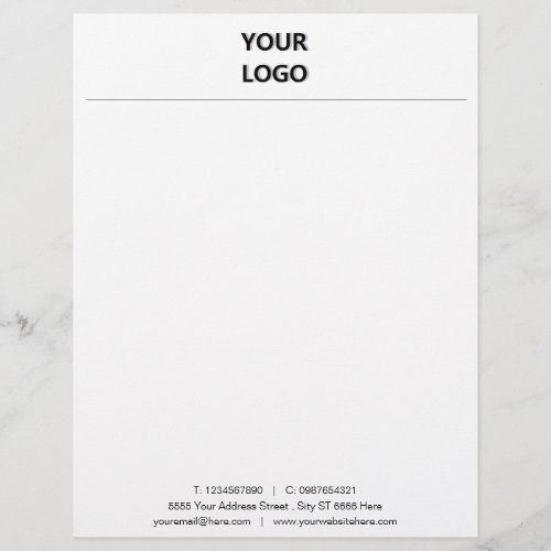 Business Office Letterhead with Logo