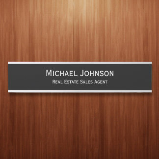 Business Office Long Name Plate Title Door Sign