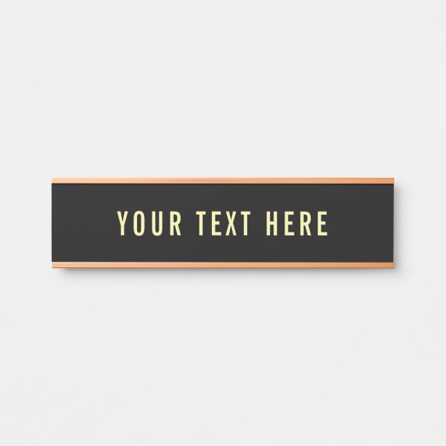 Business Office School Customizable Department Door Sign (Front)