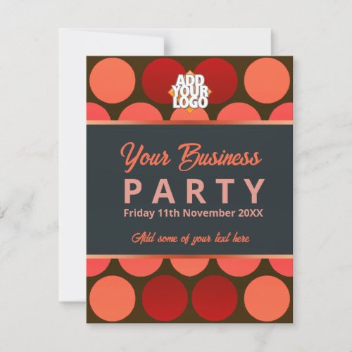Business Office Workshop Party Invitation template