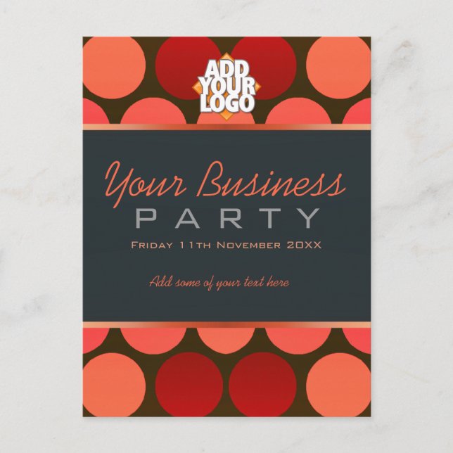 Business Office Workshop Party Invitation template (Front)