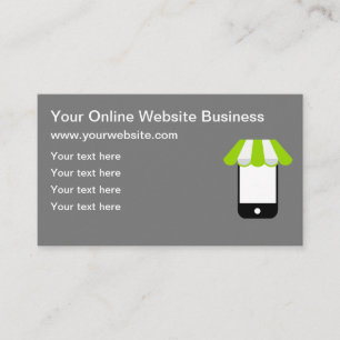 Business Online Shopping Website Card