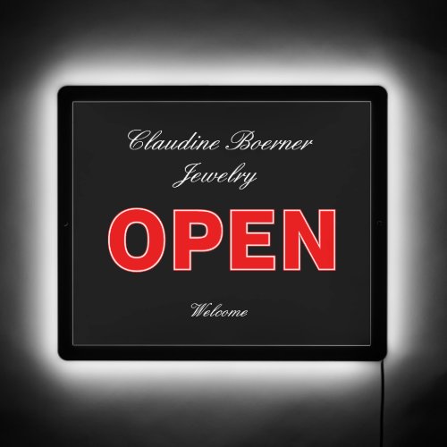 Business OPEN Welcome LED Sign