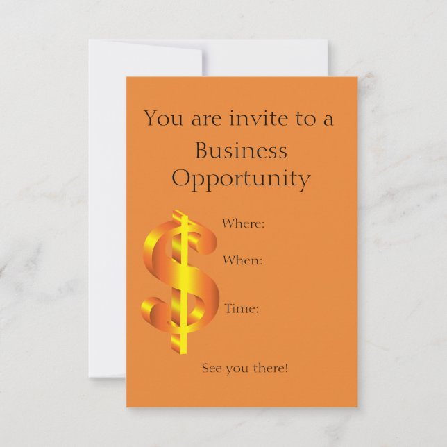 Business opportunity invitation (Front)