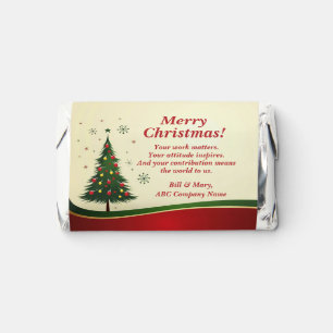 Business or Group Name Message Christmas Party  Hershey's Miniatures