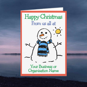 Business or Organisation Company Christmas Card