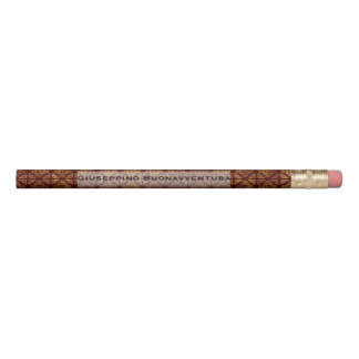 Business or Personal Deep Red Diamonds Custom Name Pencil