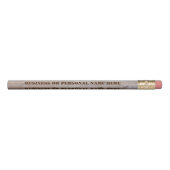 Business or Personal Text on Rustic Wood Slats Pencil (Rotated 270)