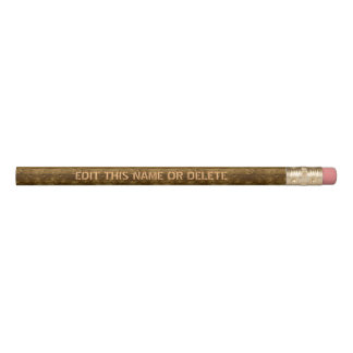 Business or Personal Wood Planks Custom Name Pencil
