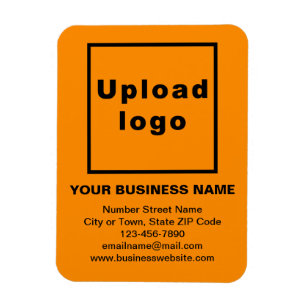 Business Orange Color Flexible Photo Magnet