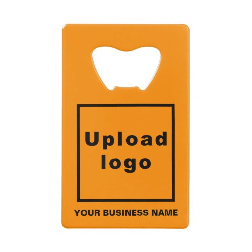 Business Orange Color Rectangle Bottle Opener