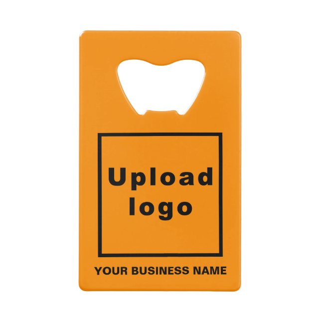 Business Orange Color Rectangle Bottle Opener (Front)