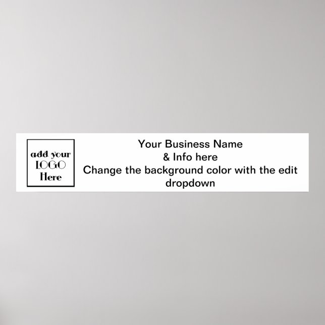 Business Paper Banner for tradeshow or craft show Poster (Front)