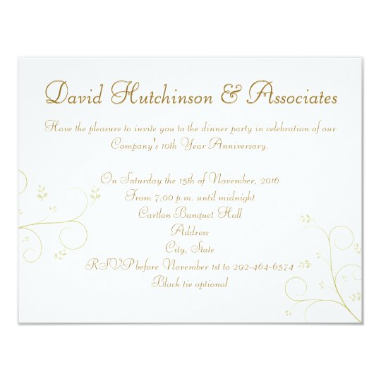 business party dinner invitation reception card zazzle com business reception invitation