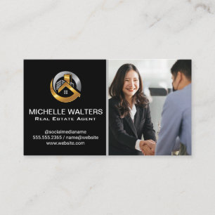 Business People Shaking Hands Card