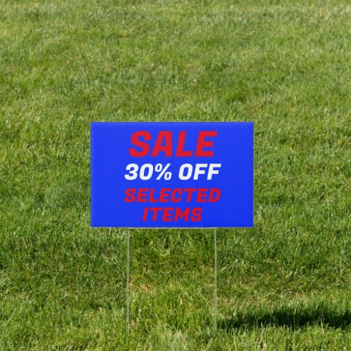 Business Percent Sale Horizontal Sign