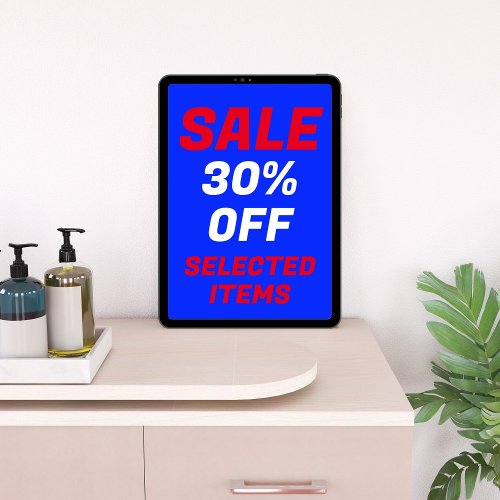 Business Percent Sale Poster