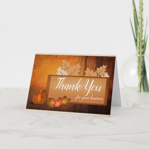 Business Personalized Thanksgiving Cards