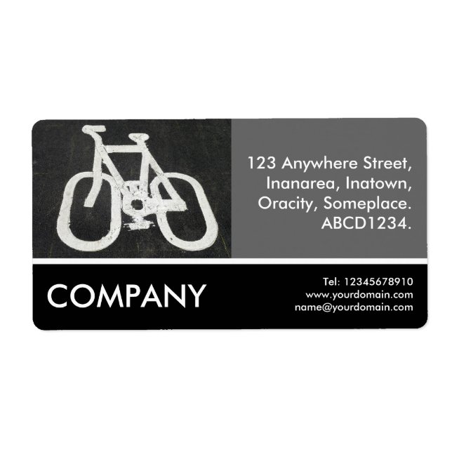 Business Photo - Bicycle Lane Label (Front)