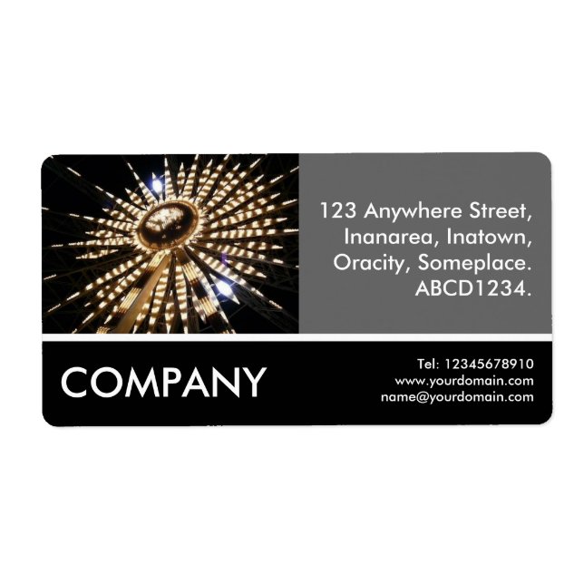 Business Photo - Big Wheel Label (Front)