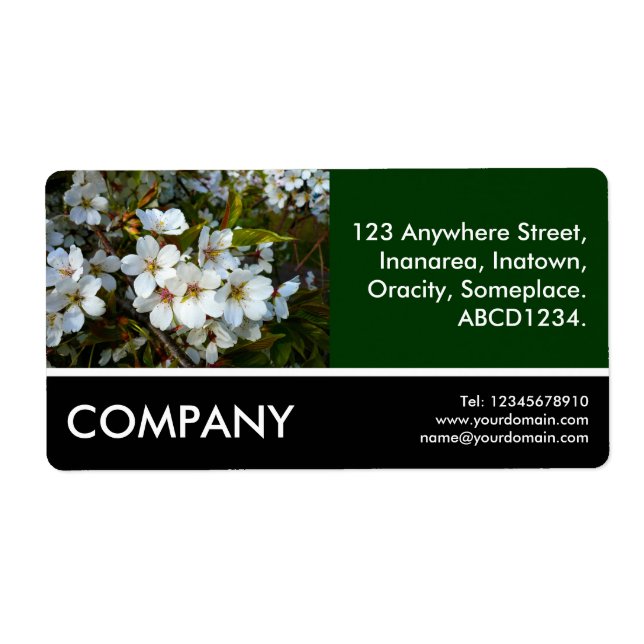 Business Photo - Cherry Blossom Label (Front)