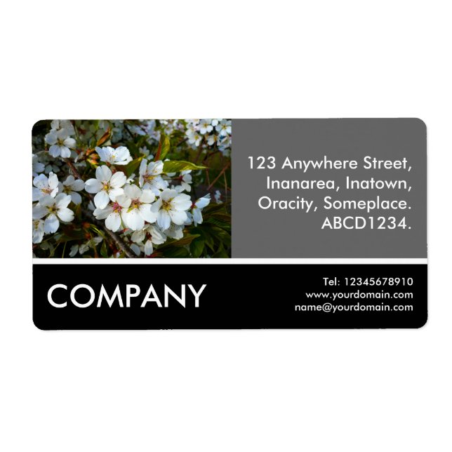 Business Photo - Cherry Blossom Label (Front)