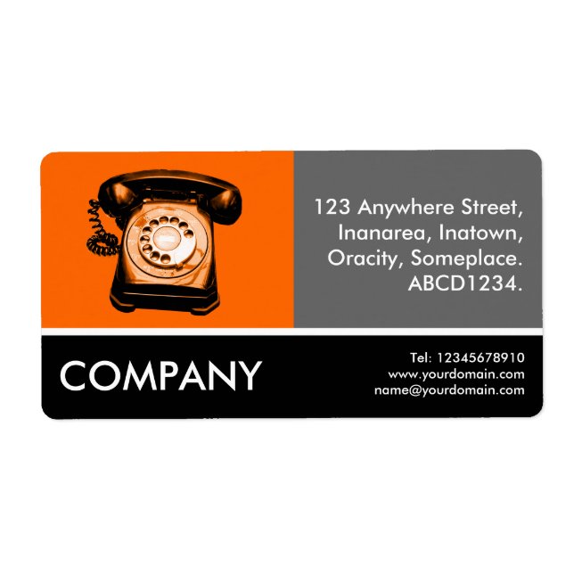 Business Photo - Hotline - Orange Label (Front)
