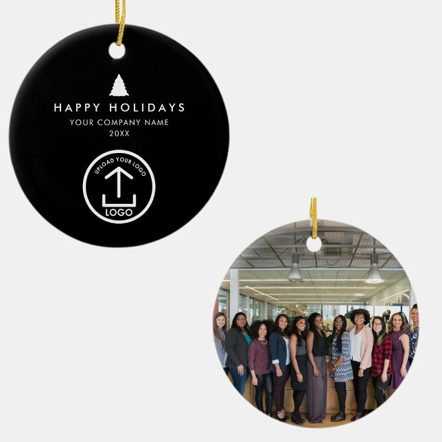 Business Photo Logo Christmas Tree Custom Gift Ceramic Ornament (Business Photo Logo Christmas Tree Custom Gift Ceramic Ornament)