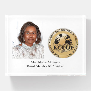 Business Photo & Logo Paperweight