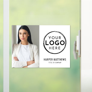 Business Photo Logo Window Cling